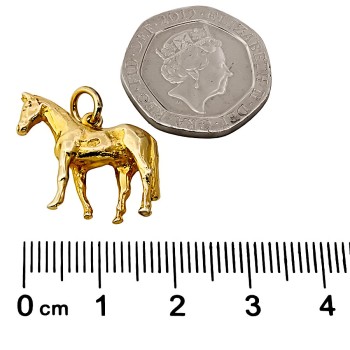 9ct gold Horse Pendant